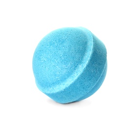 Photo of Bath bomb on white background. Spa product