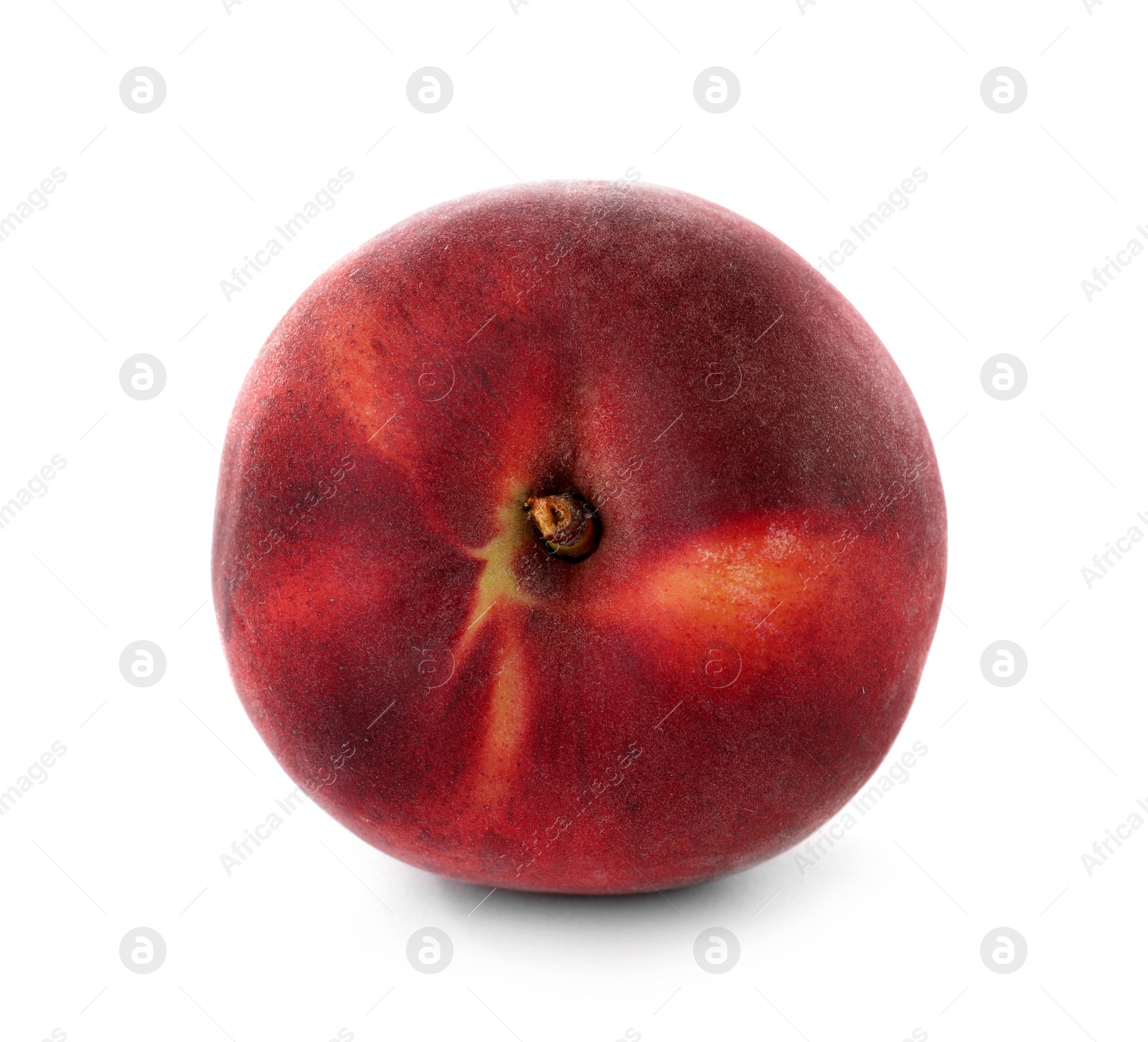 Photo of Delicious ripe sweet peach isolated on white