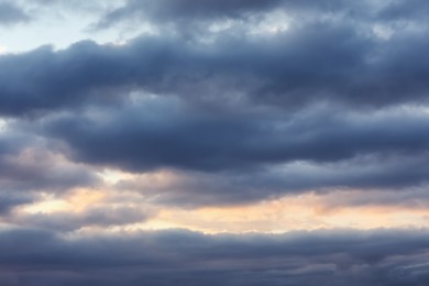 Photo of Picturesque view of beautiful sky with clouds at sunset