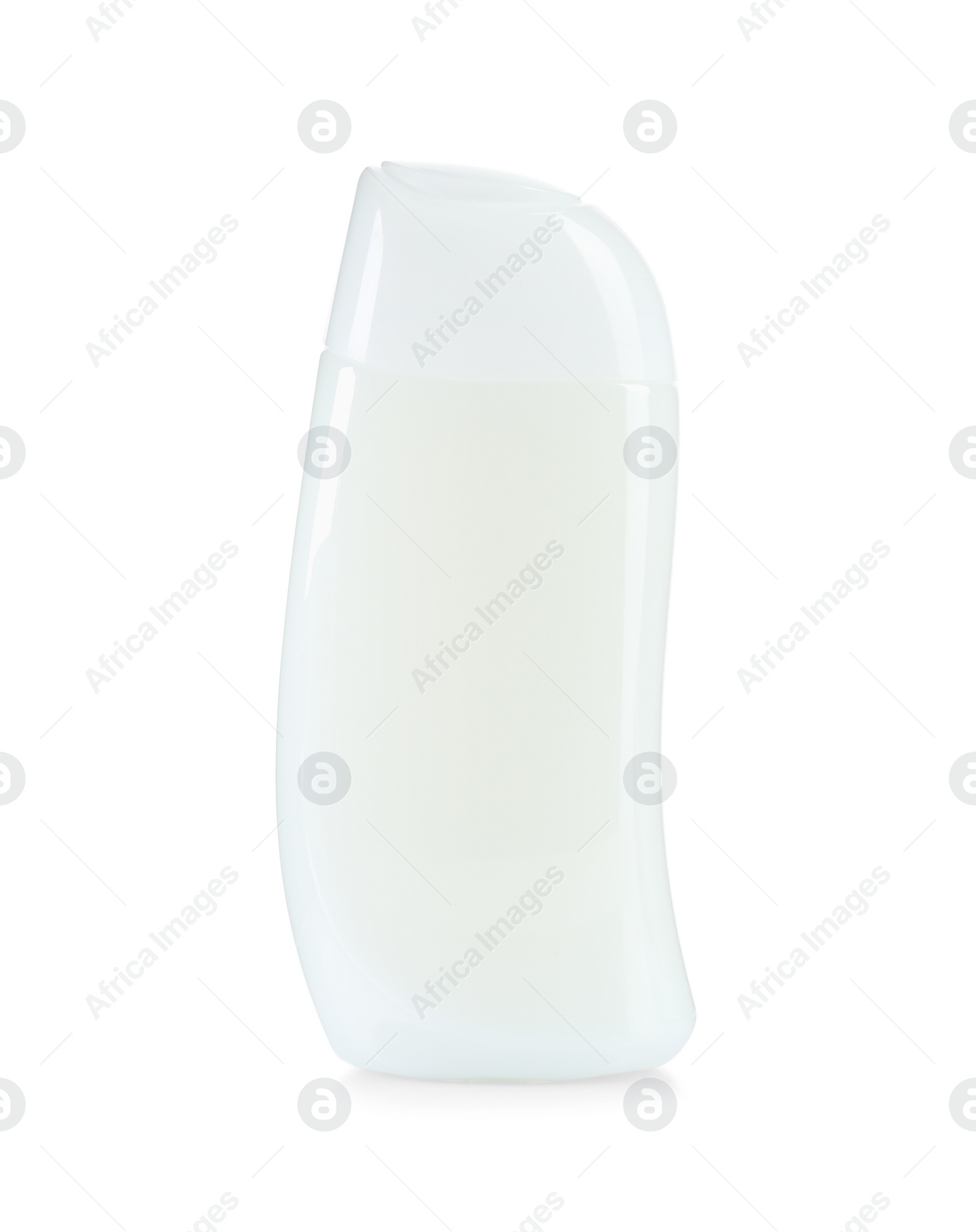 Photo of Bottle of bath foam isolated on white