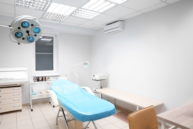 Interior of surgery room in modern clinic