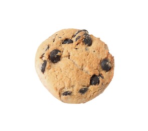 Photo of Delicious chocolate chip cookie isolated on white