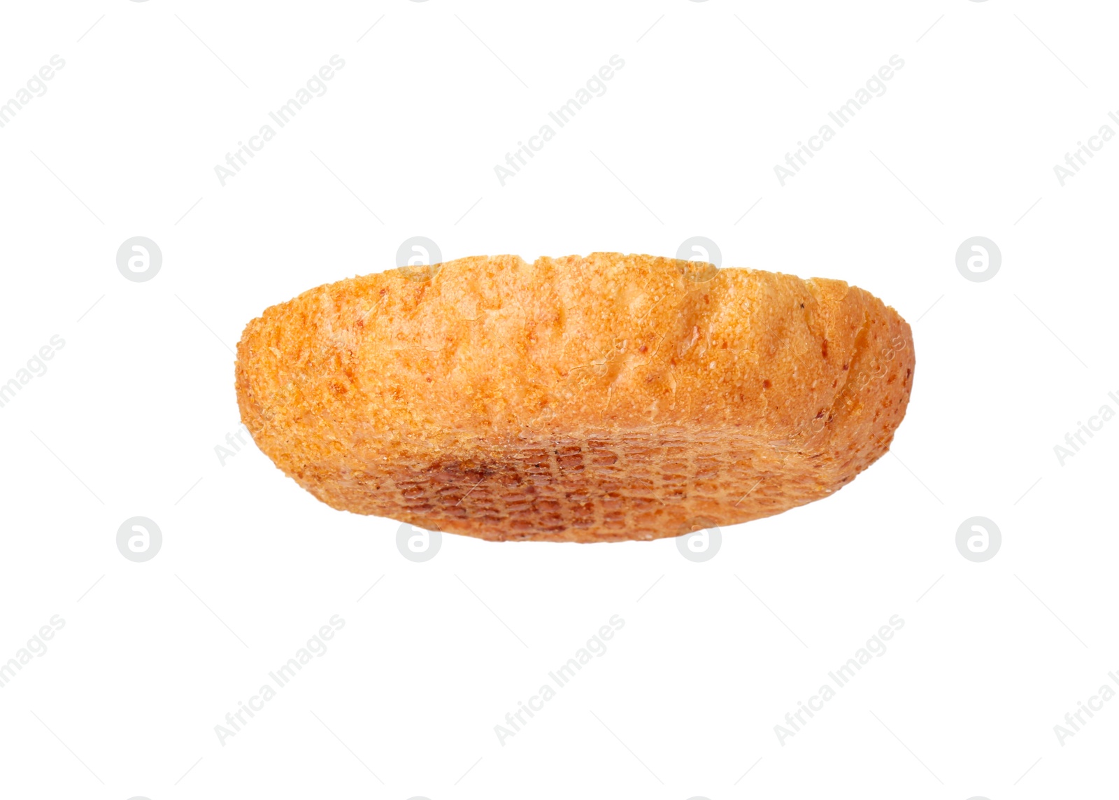 Photo of Half of fresh burger bun isolated on white