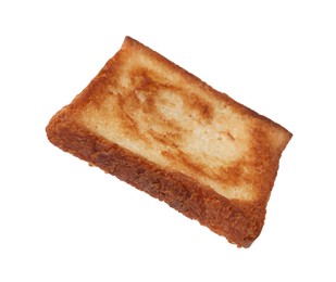 Photo of Piece of fresh toast bread isolated on white