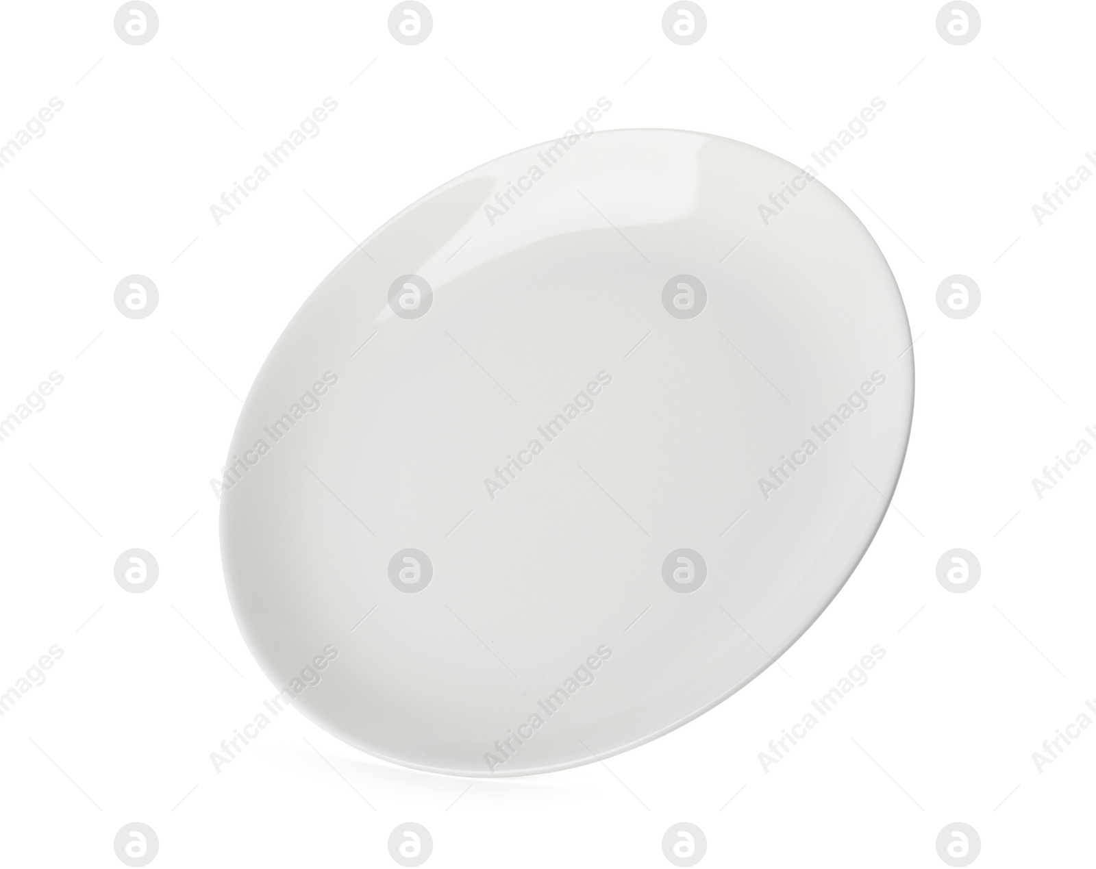 Photo of Clean empty ceramic plate isolated on white