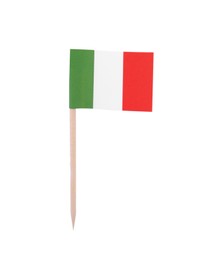 Photo of Small paper flag of Italy isolated on white