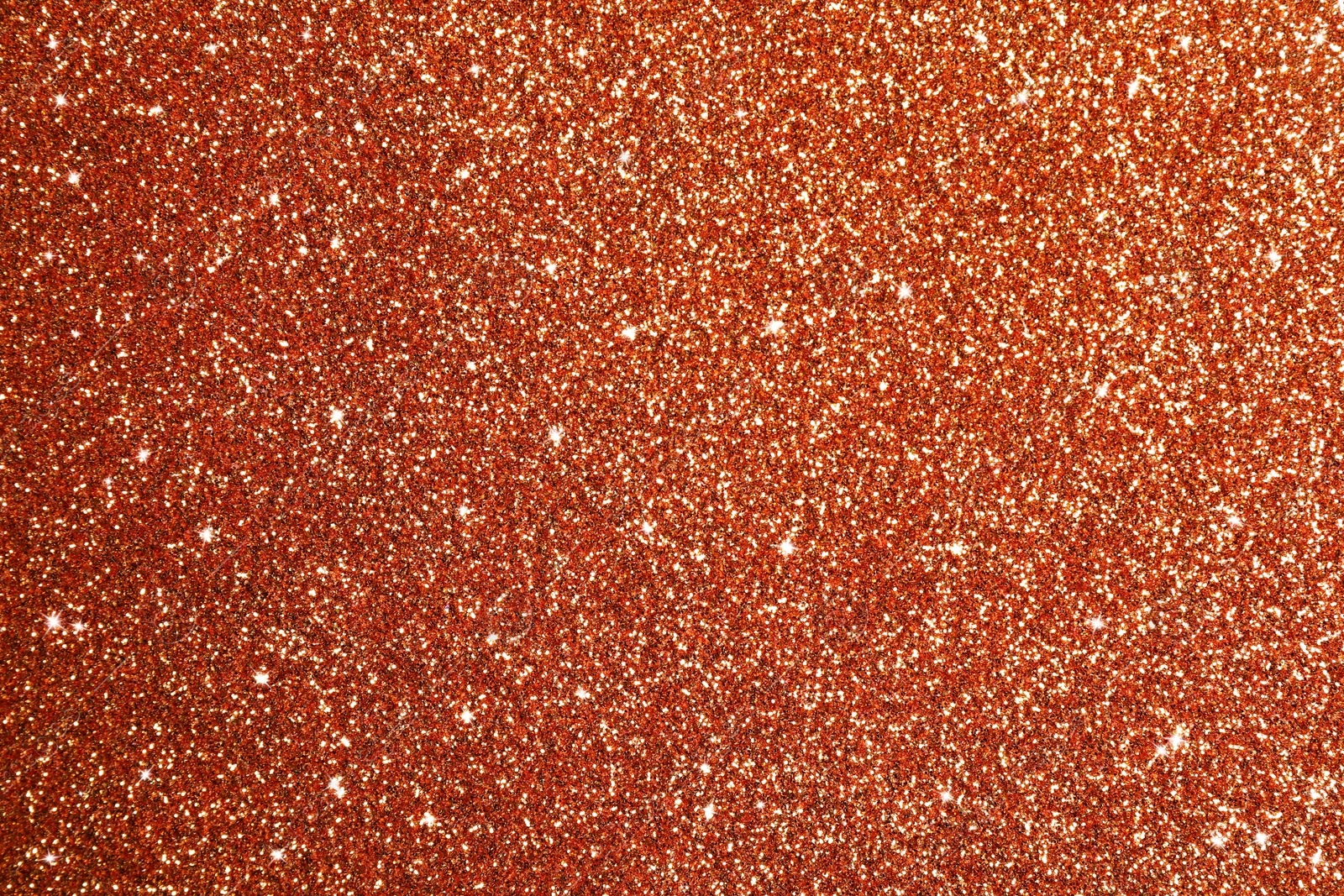 Image of Beautiful shiny copper glitter as background, closeup