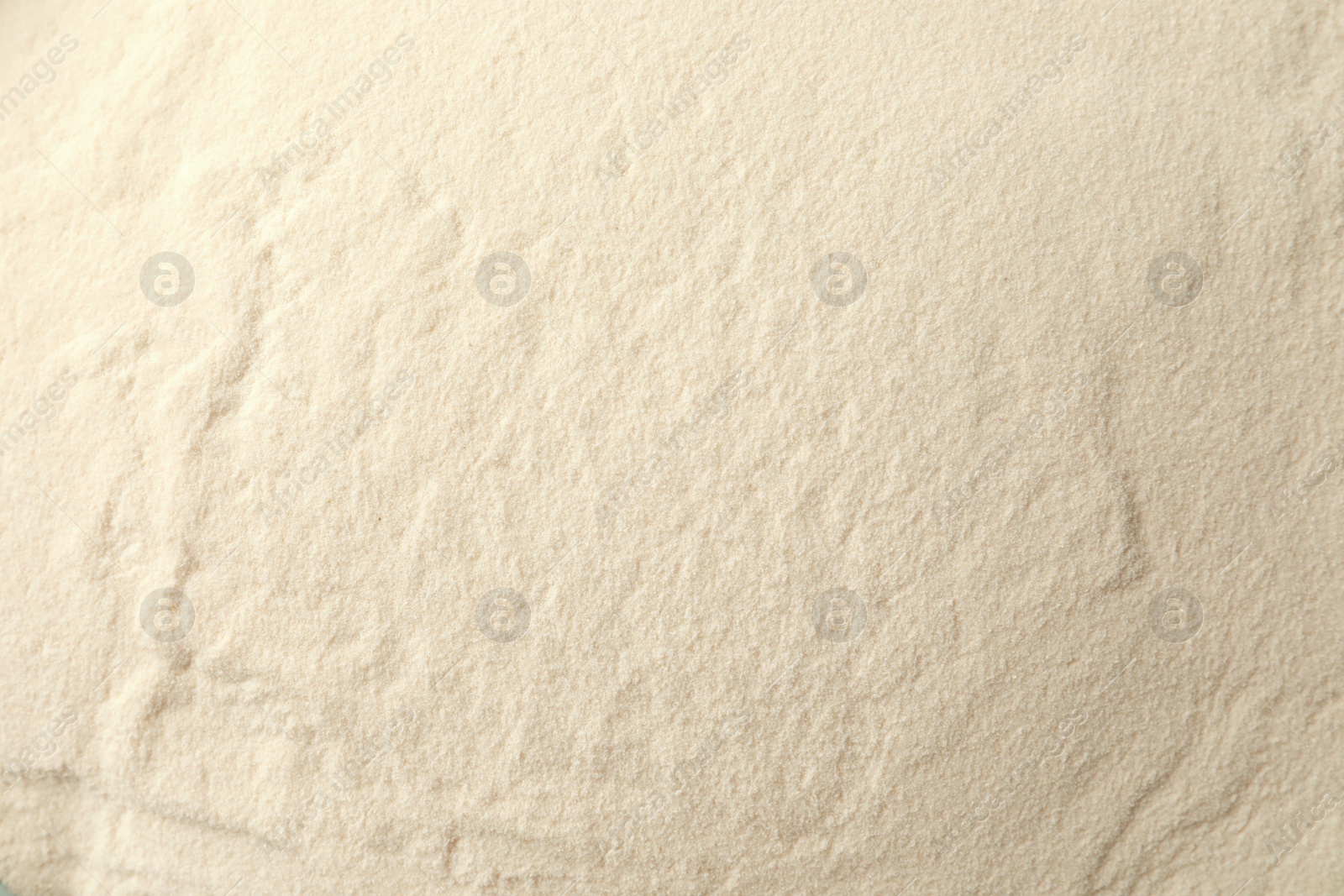 Photo of Organic agar-agar powder as background, top view