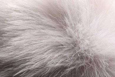 Texture of faux fur as background, closeup