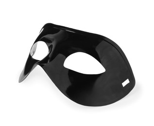 Photo of Black plastic theatre mask isolated on white