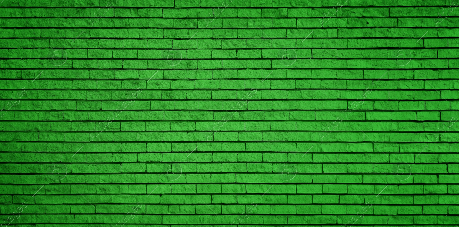 Image of St. Patrick day. Green brick wall as background. Banner design