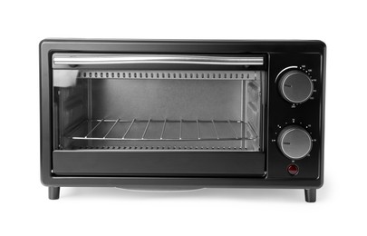 Photo of One electric oven isolated on white. Cooking appliance