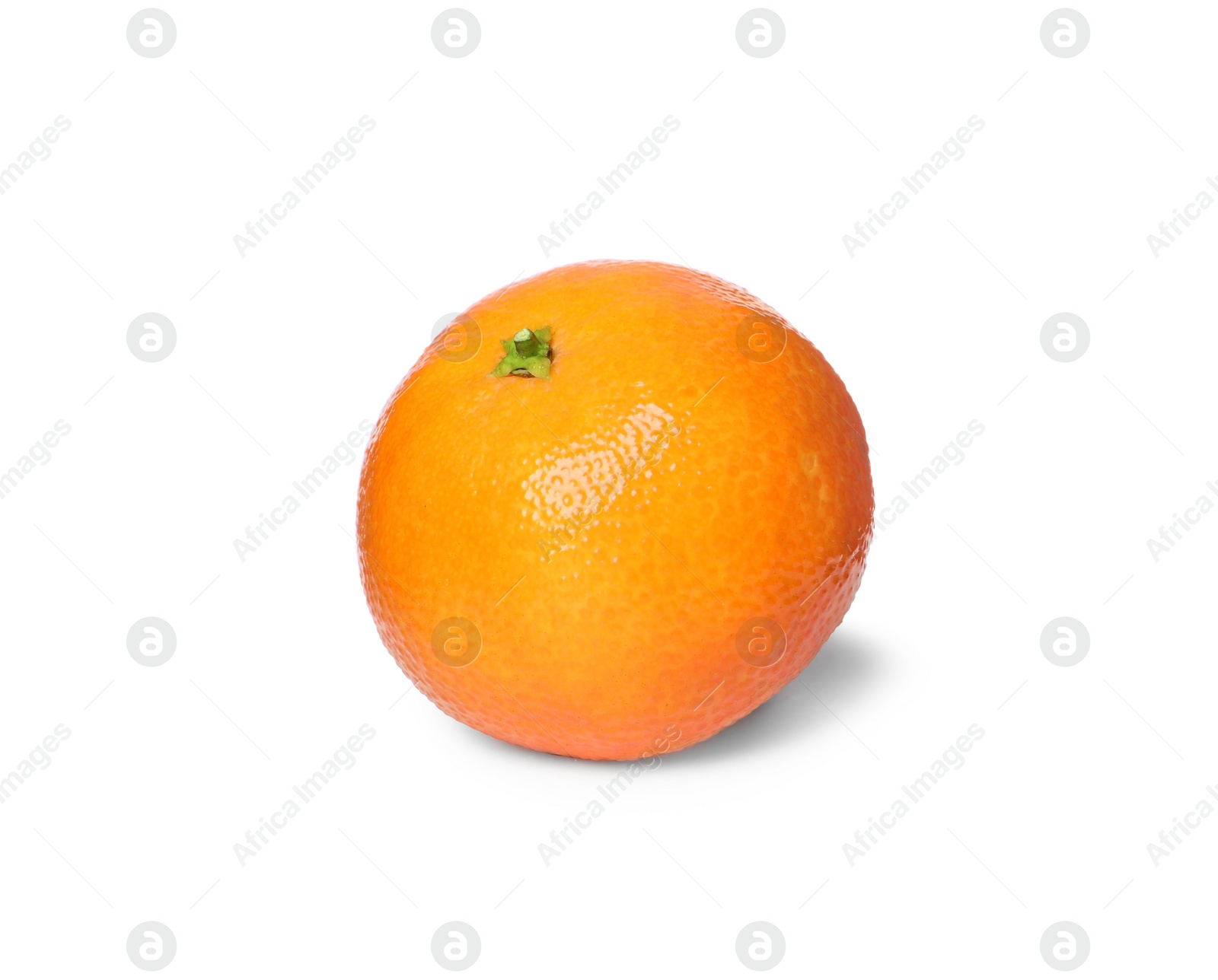 Photo of Fresh ripe juicy tangerine isolated on white