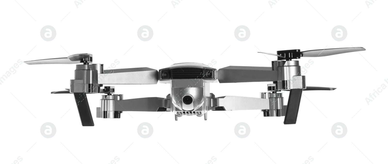Photo of Modern drone with camera isolated on white
