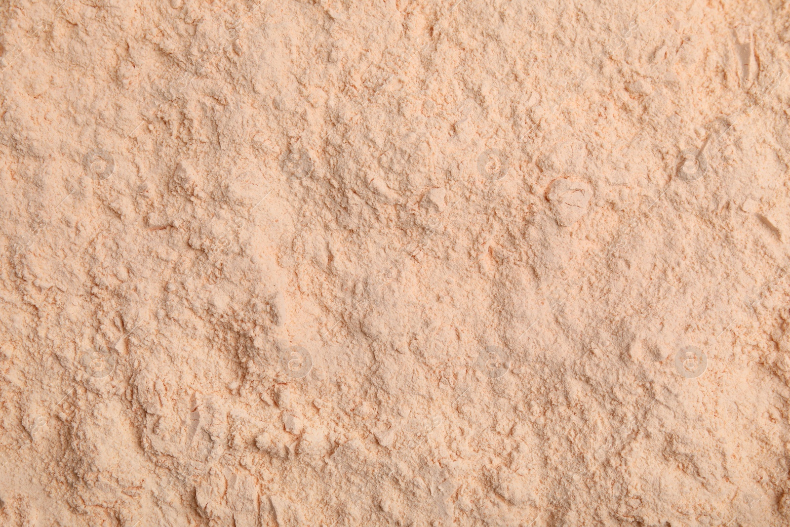 Photo of Organic lentil flour as background, closeup view