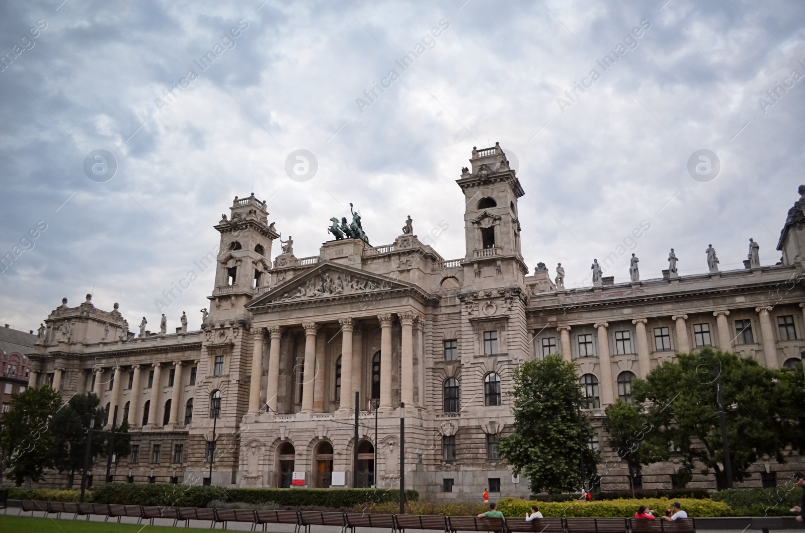 Photo of BUDAPEST, HUNGARY - JUNE 17, 2018: Beautiful view of Ethnographic Museum building