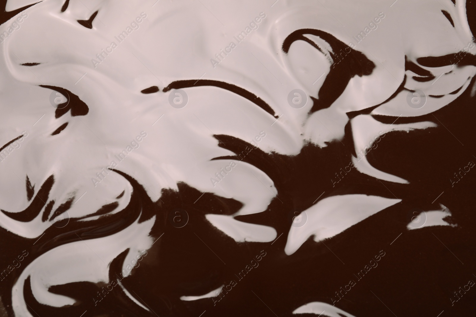 Photo of Delicious chocolate cream as background, closeup view