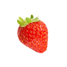 Photo of Delicious fresh red strawberry isolated on white