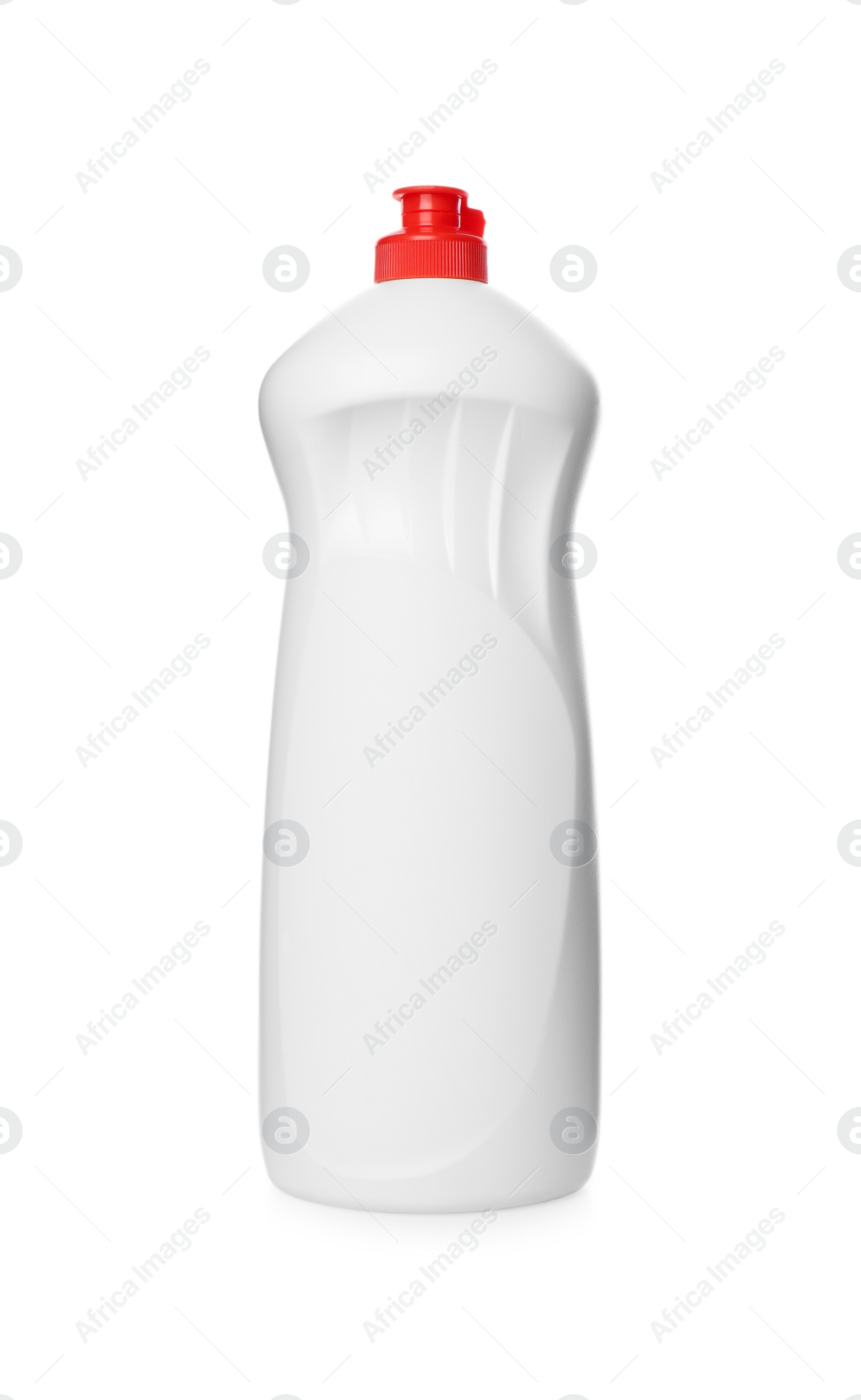 Photo of Bottle of cleaning product isolated on white