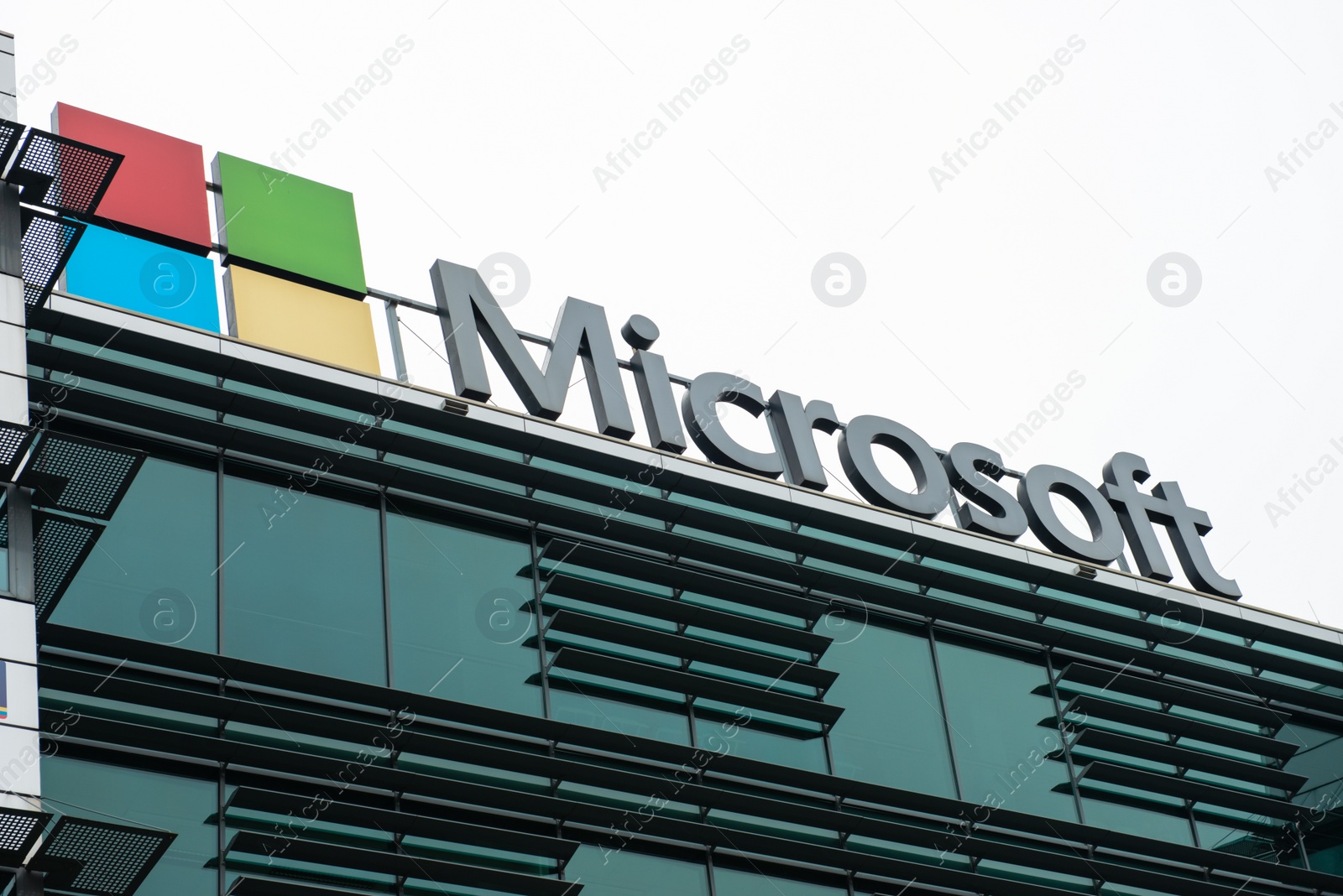 Photo of Warsaw, Poland - September 10, 2022: Beautiful modern Microsoft office