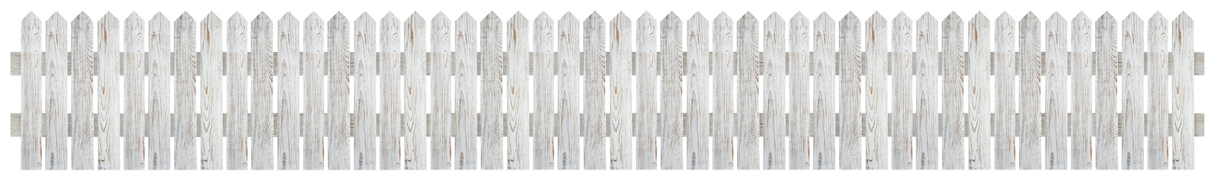 Wooden fence isolated on white. Enclosing structure