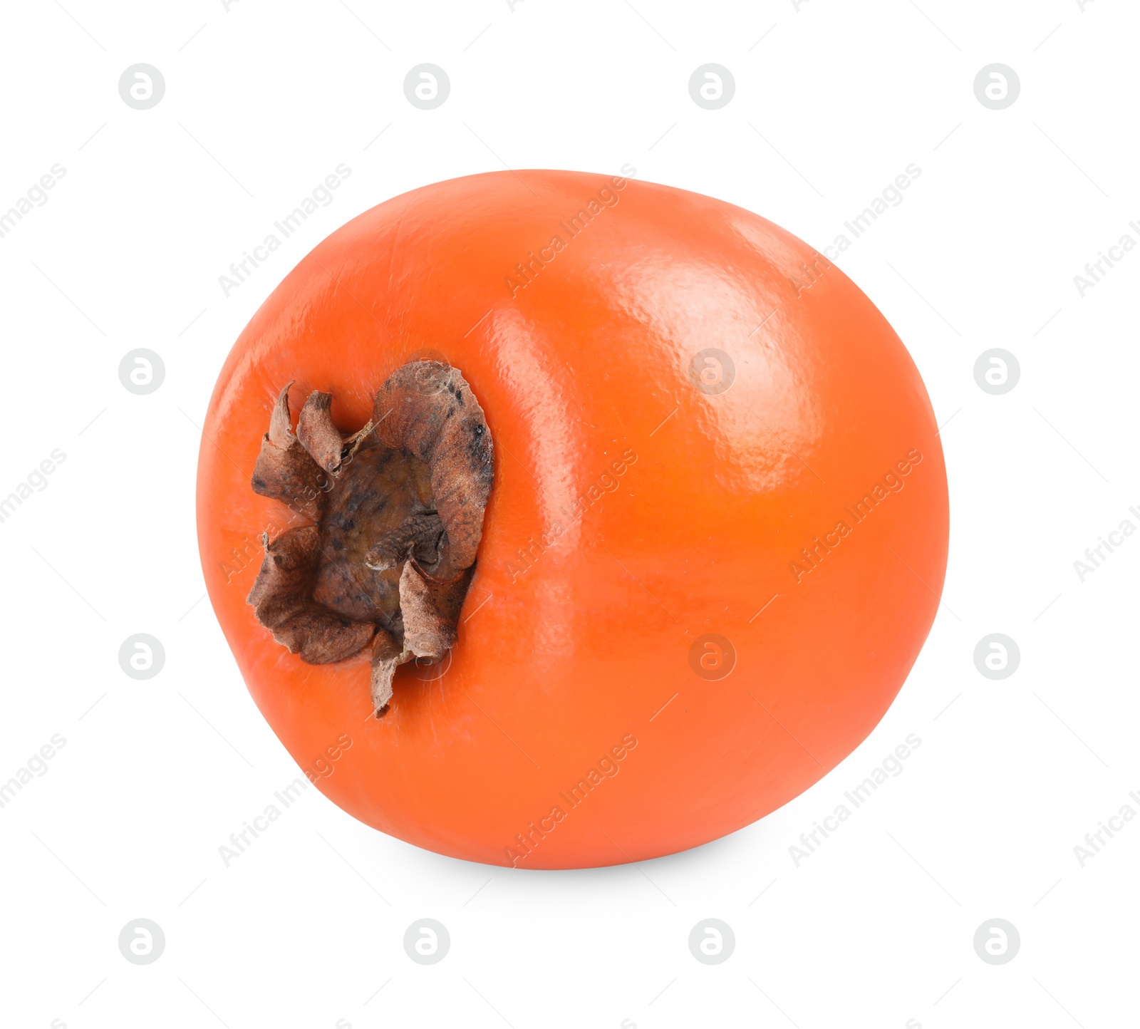 Photo of Delicious ripe juicy persimmon isolated on white