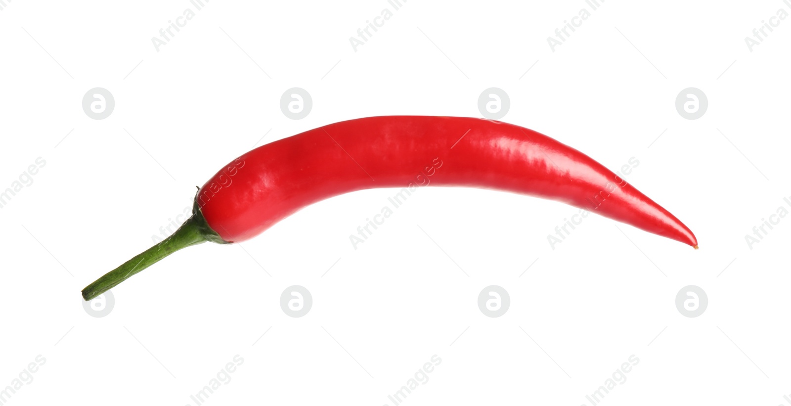 Photo of Red hot chili pepper isolated on white