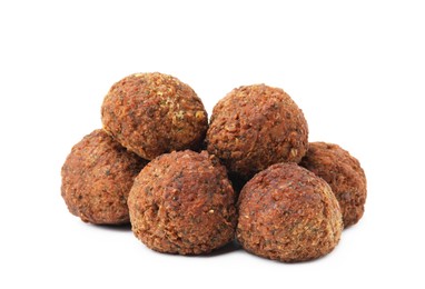 Photo of Delicious fried falafel balls isolated on white