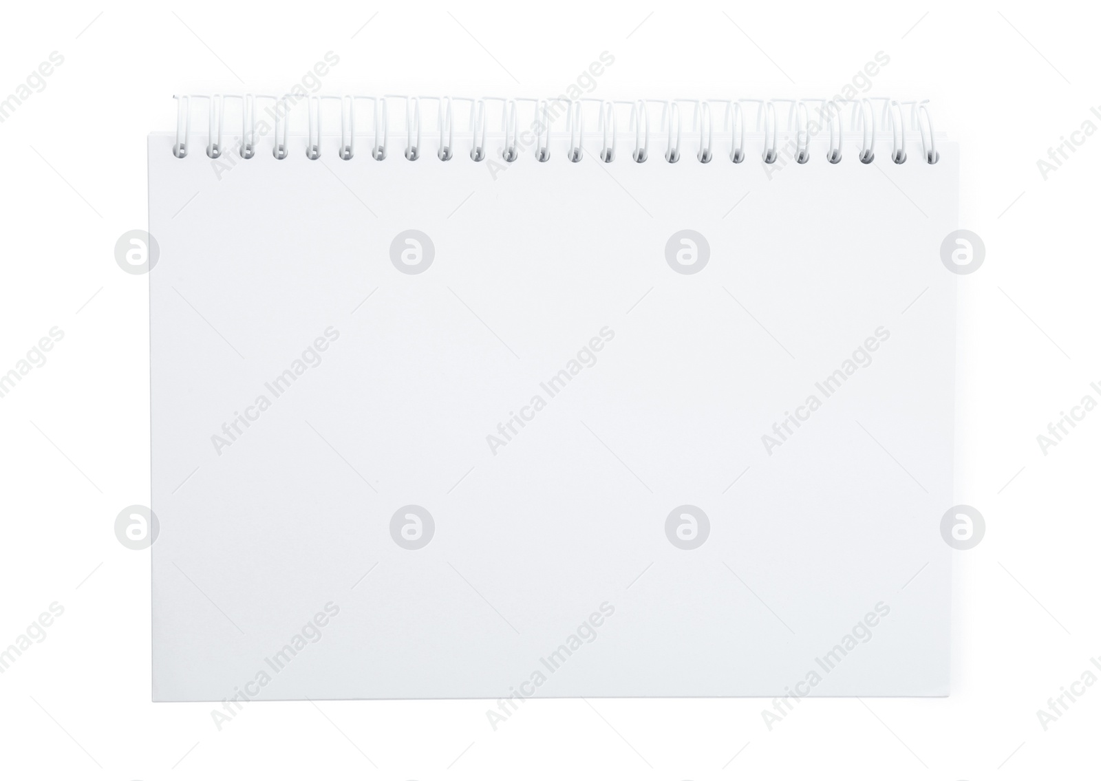 Photo of Blank paper brochure isolated on white, top view. Mockup for design