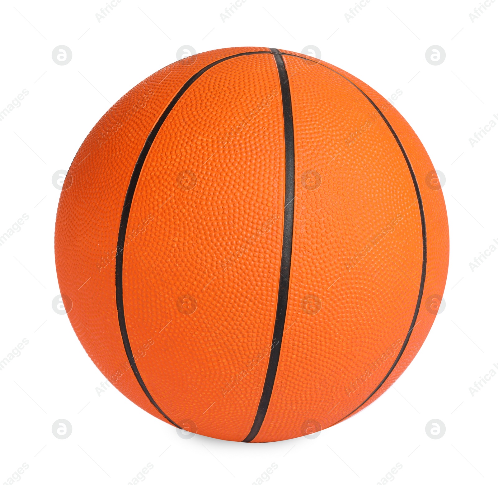 Photo of New orange basketball ball isolated on white