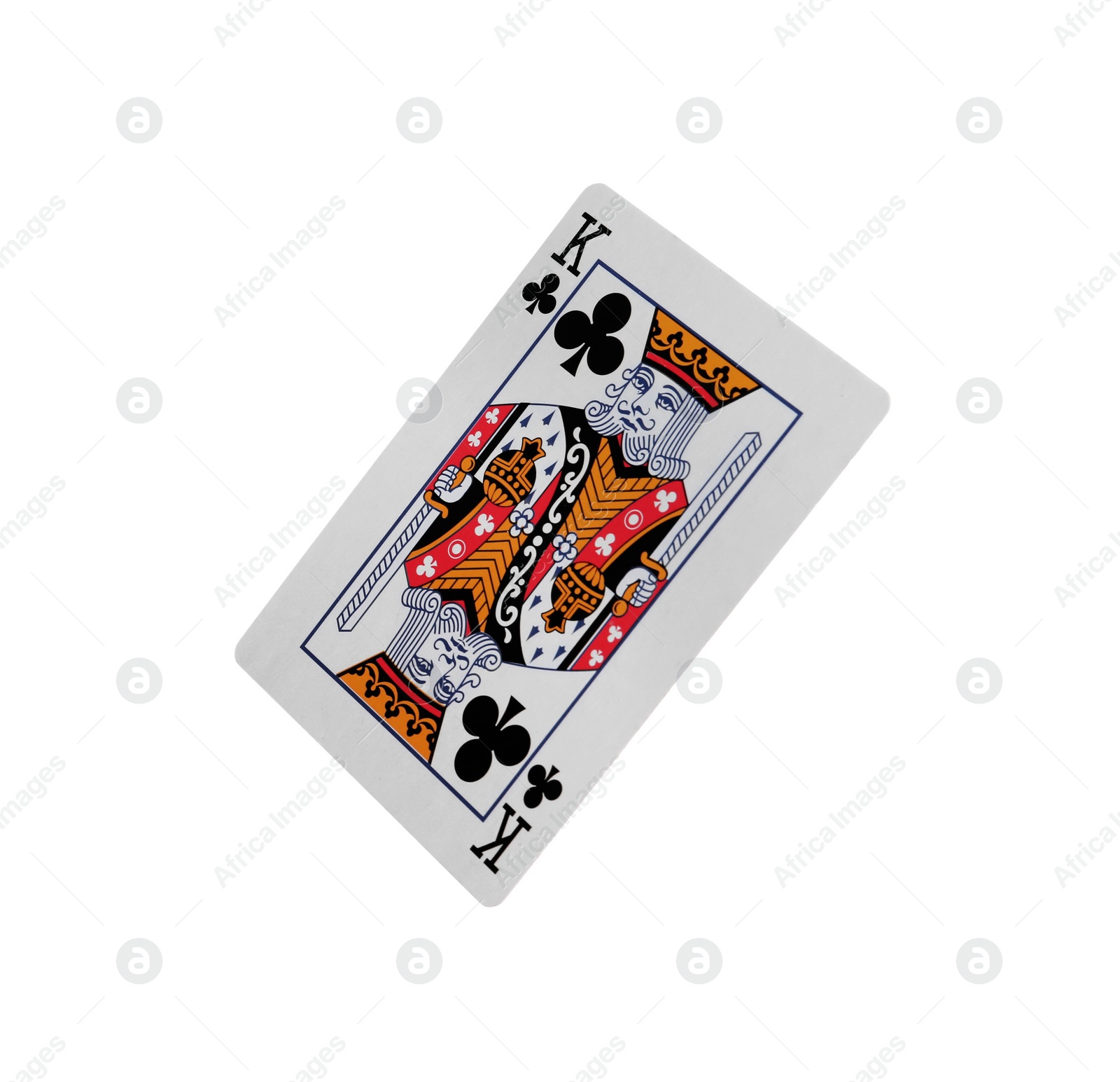 Photo of Playing card isolated on white. Poker game