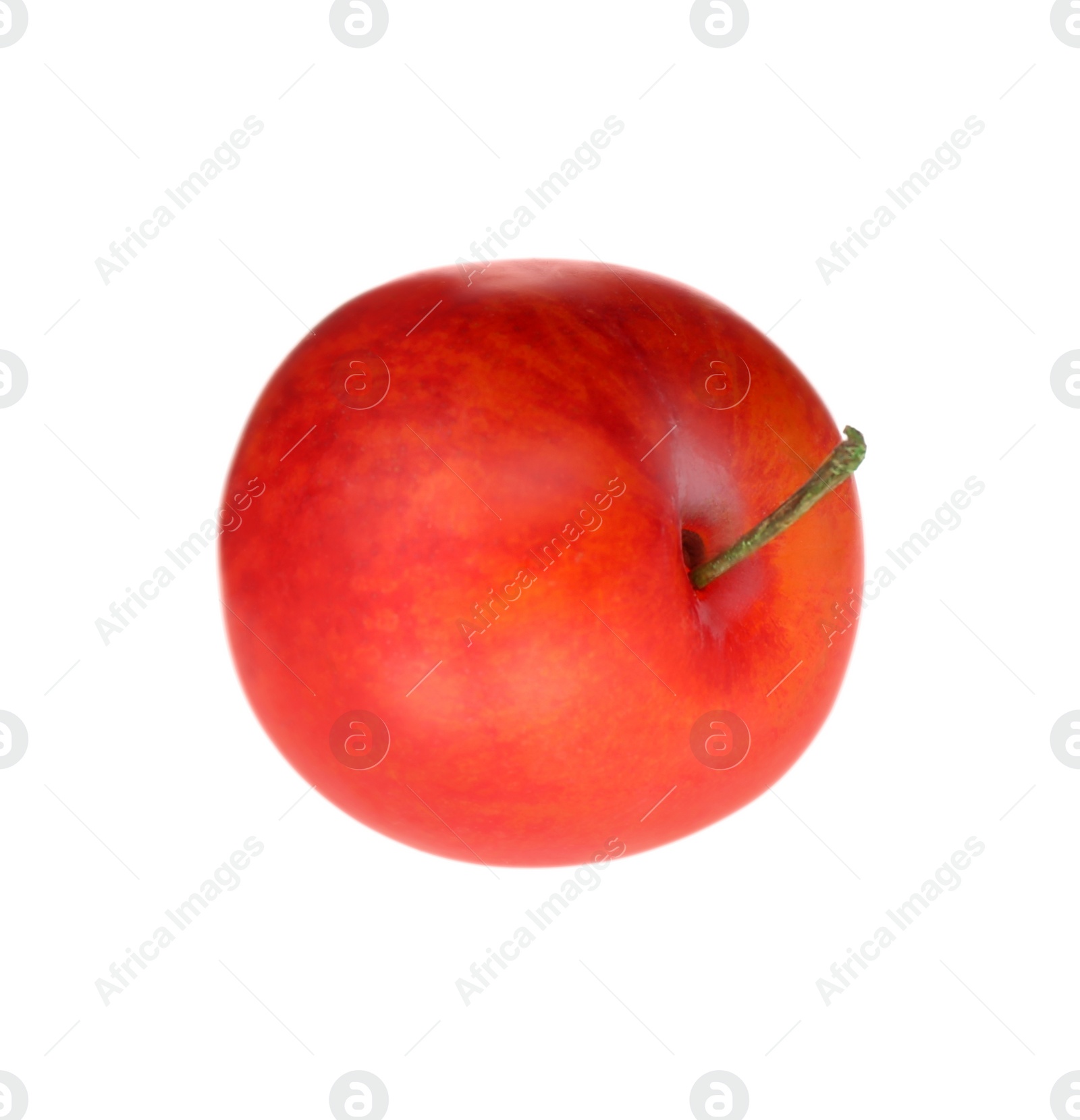 Photo of Delicious fresh ripe plum isolated on white