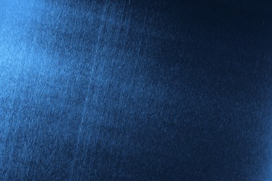 Image of Beautiful blue foil as background, top view