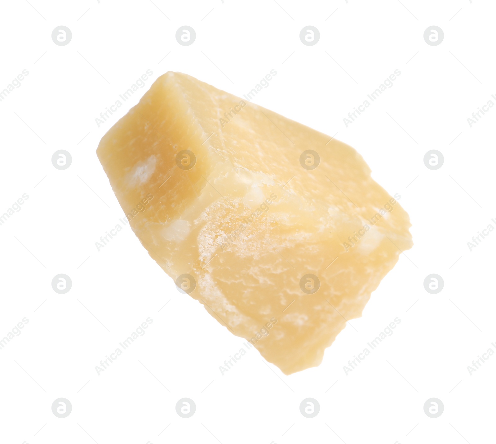 Photo of Piece of delicious parmesan cheese isolated on white