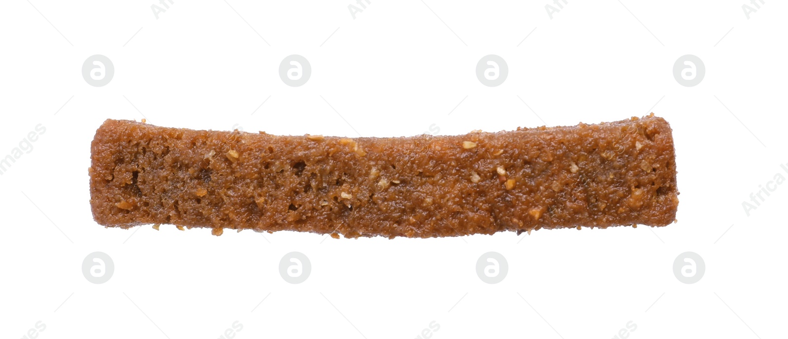 Photo of Crispy rusk with seasoning isolated on white