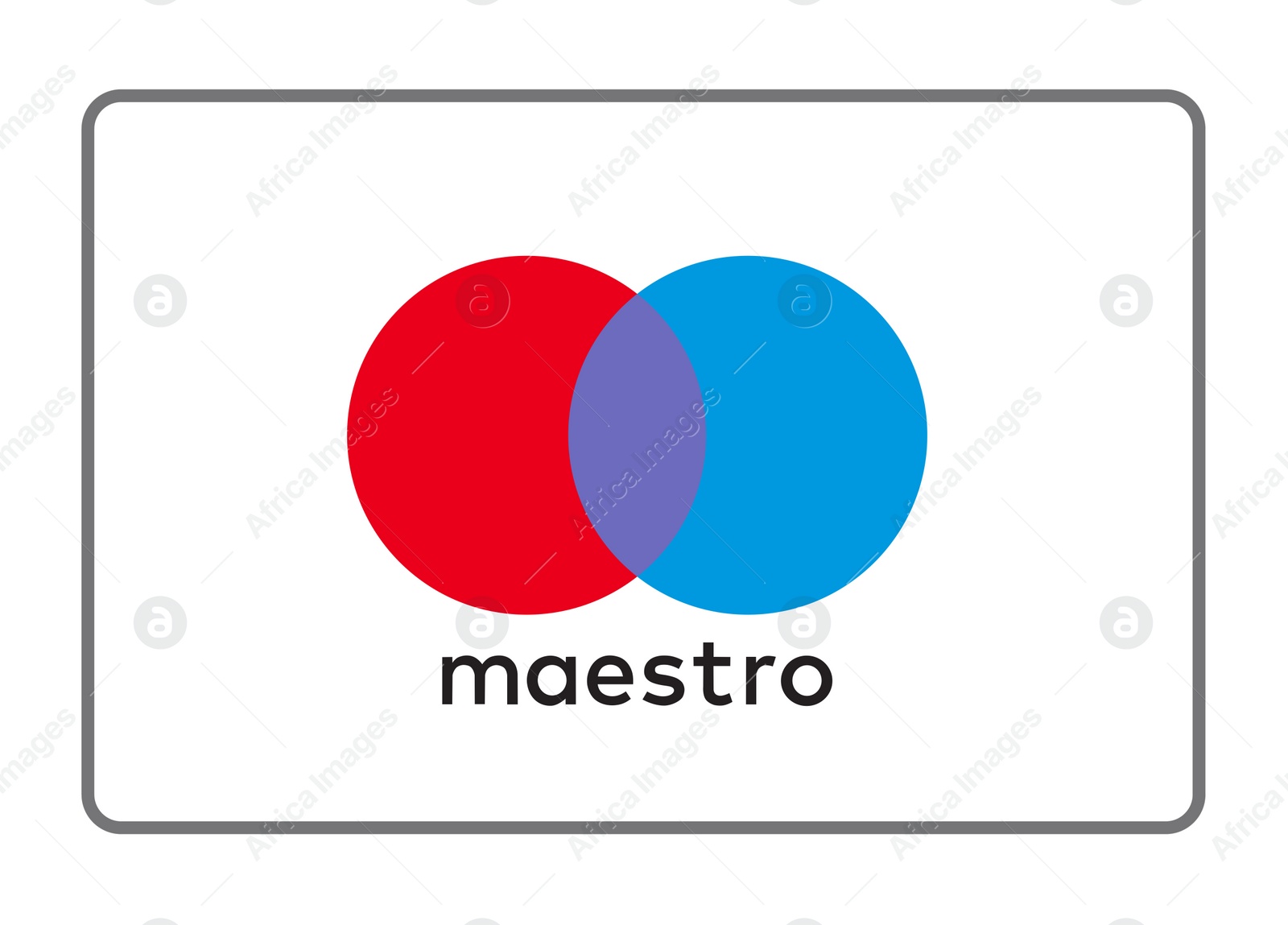 Illustration of MYKOLAIV, UKRAINE - JANUARY 18, 2021: Logotype of Maestro payment system on white background, illustration