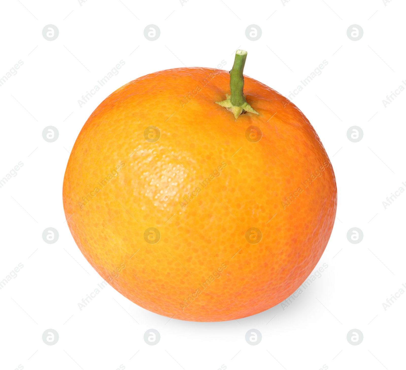 Photo of Fresh ripe juicy tangerine isolated on white