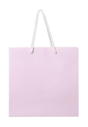 One paper shopping bag isolated on white