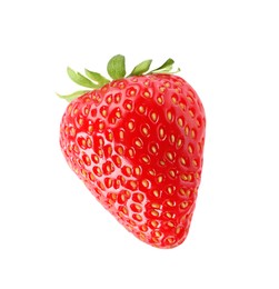 Photo of Delicious fresh red strawberry isolated on white