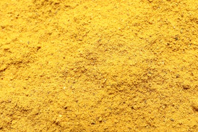 Photo of Dry curry powder as background, above view