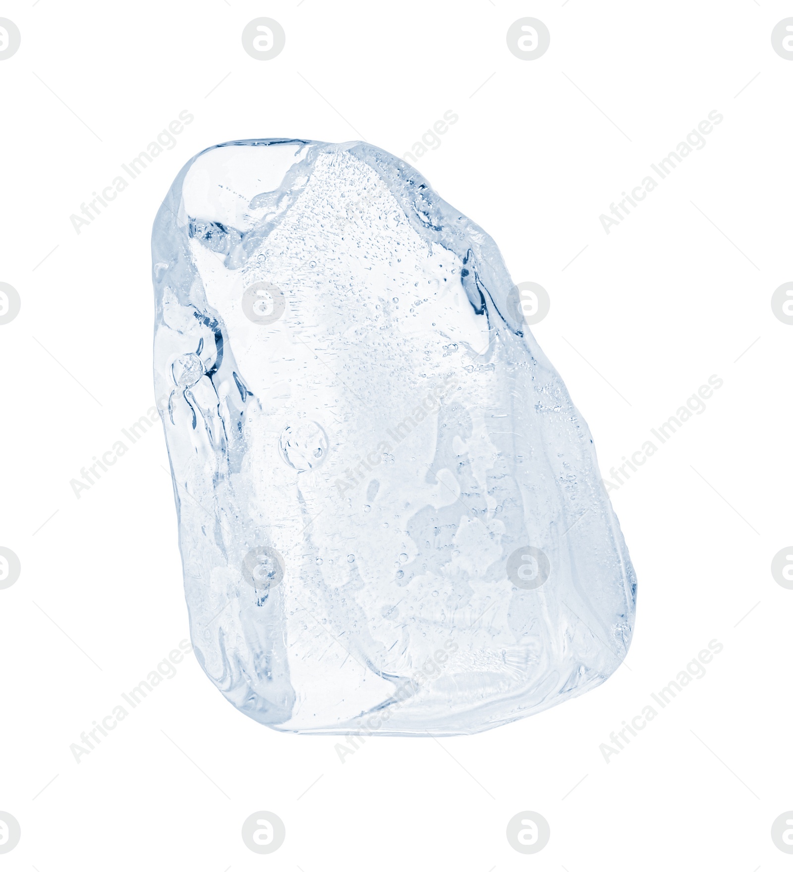 Photo of Piece of clear ice isolated on white