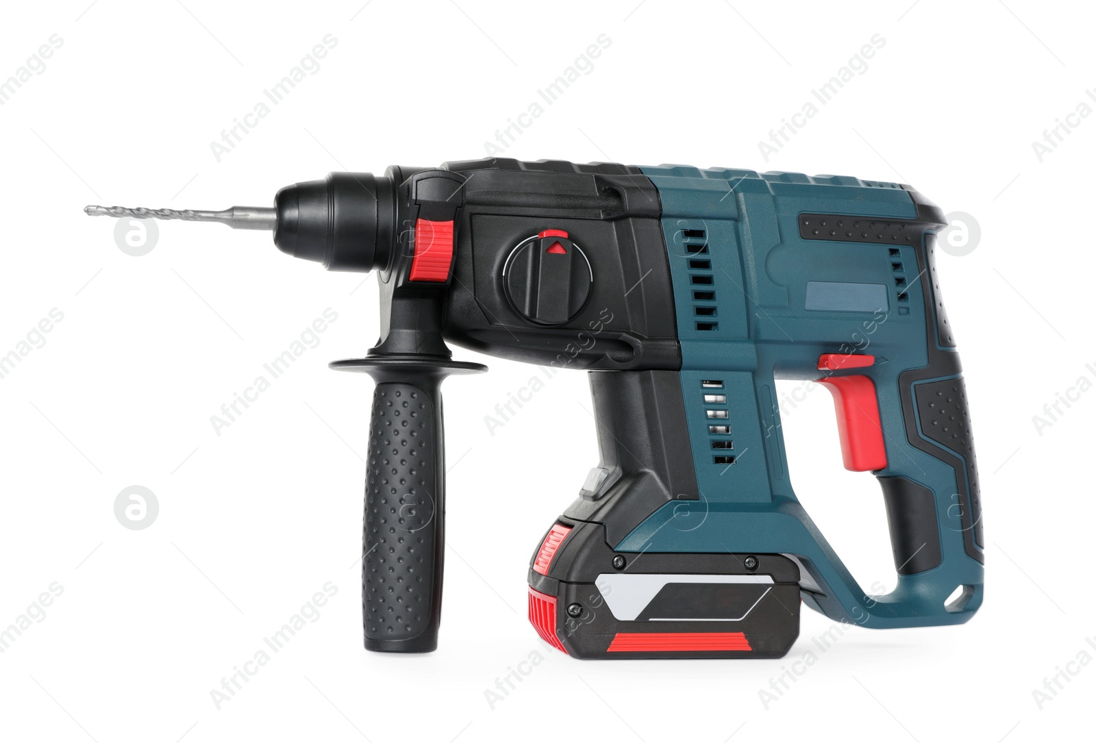 Photo of Modern electric power drill isolated on white