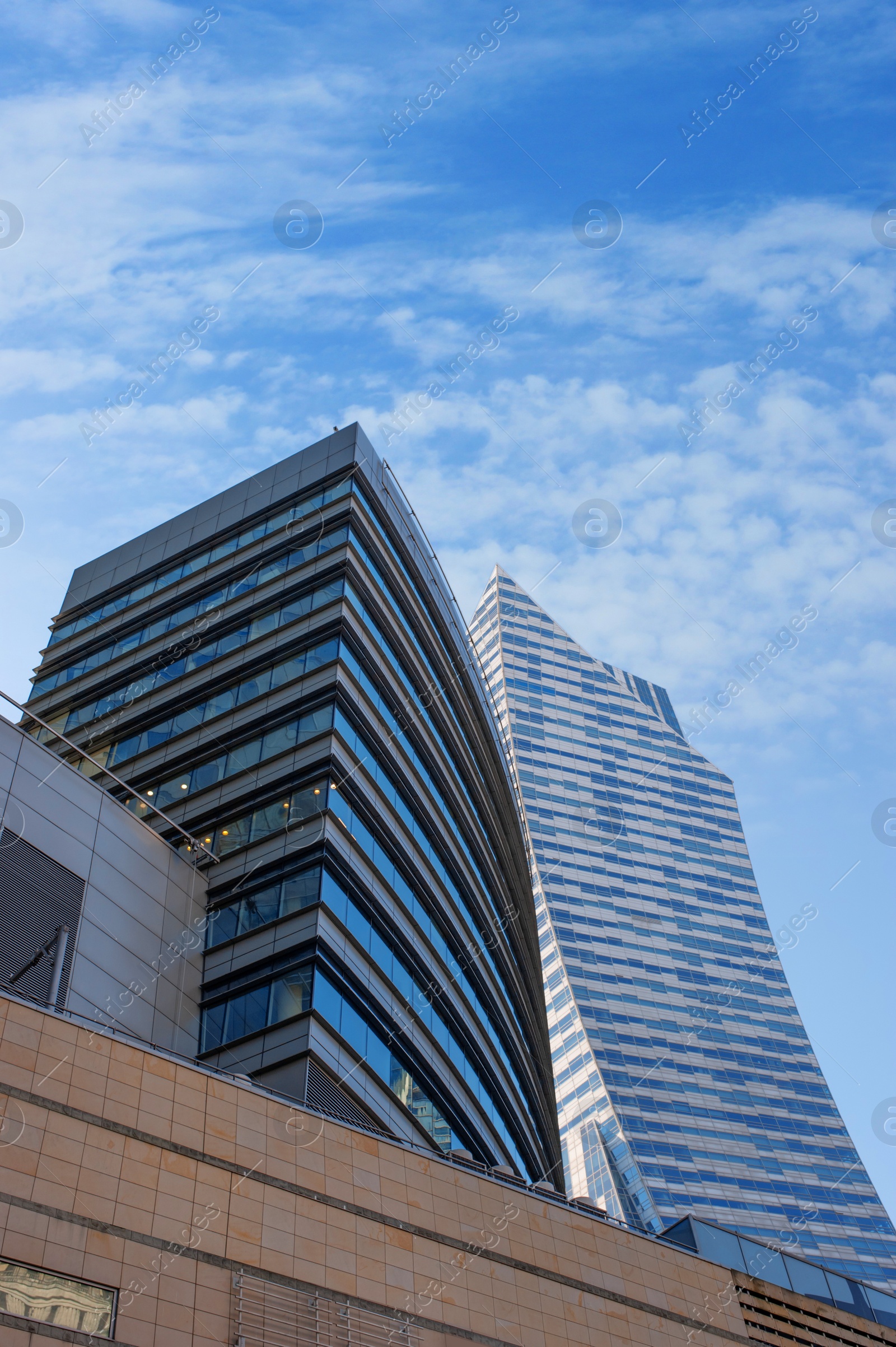 Photo of Beautiful view of modern buildings on sunny day