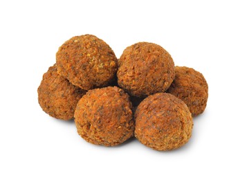 Photo of Delicious fried falafel balls isolated on white