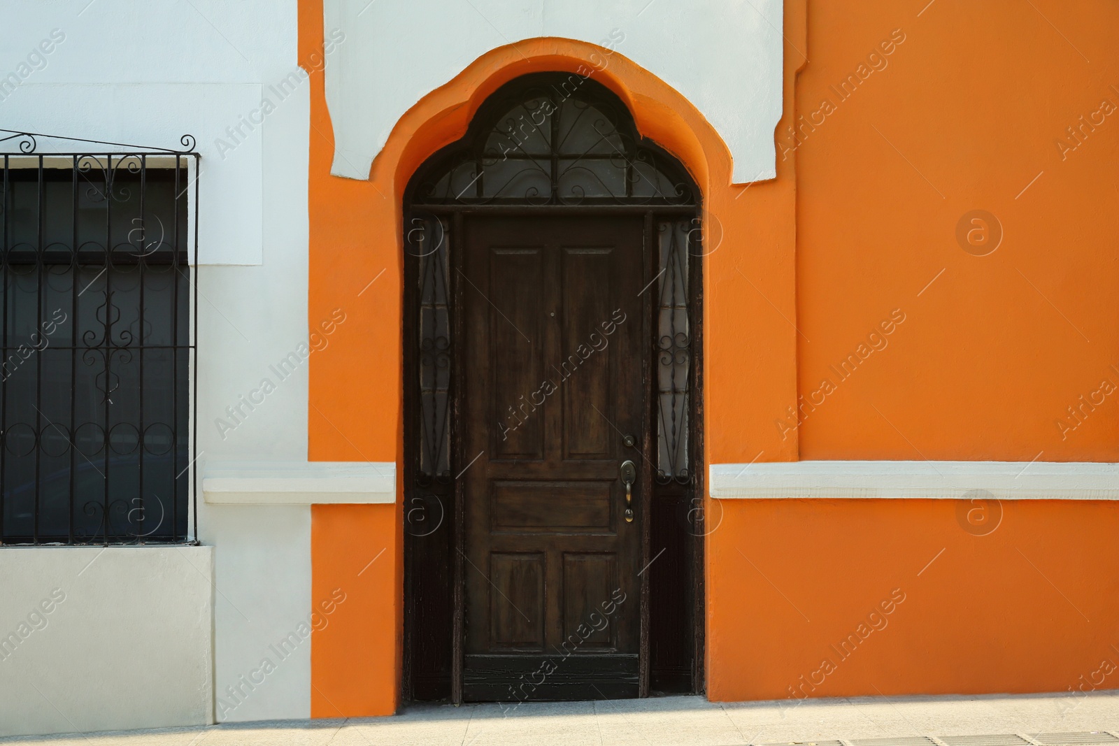 Photo of Entrance of building with beautiful vintage door