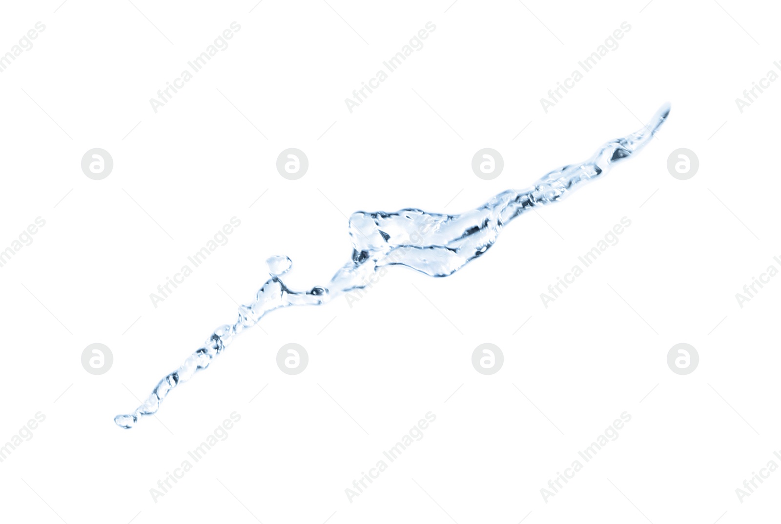 Photo of Beautiful clear water splash isolated on white