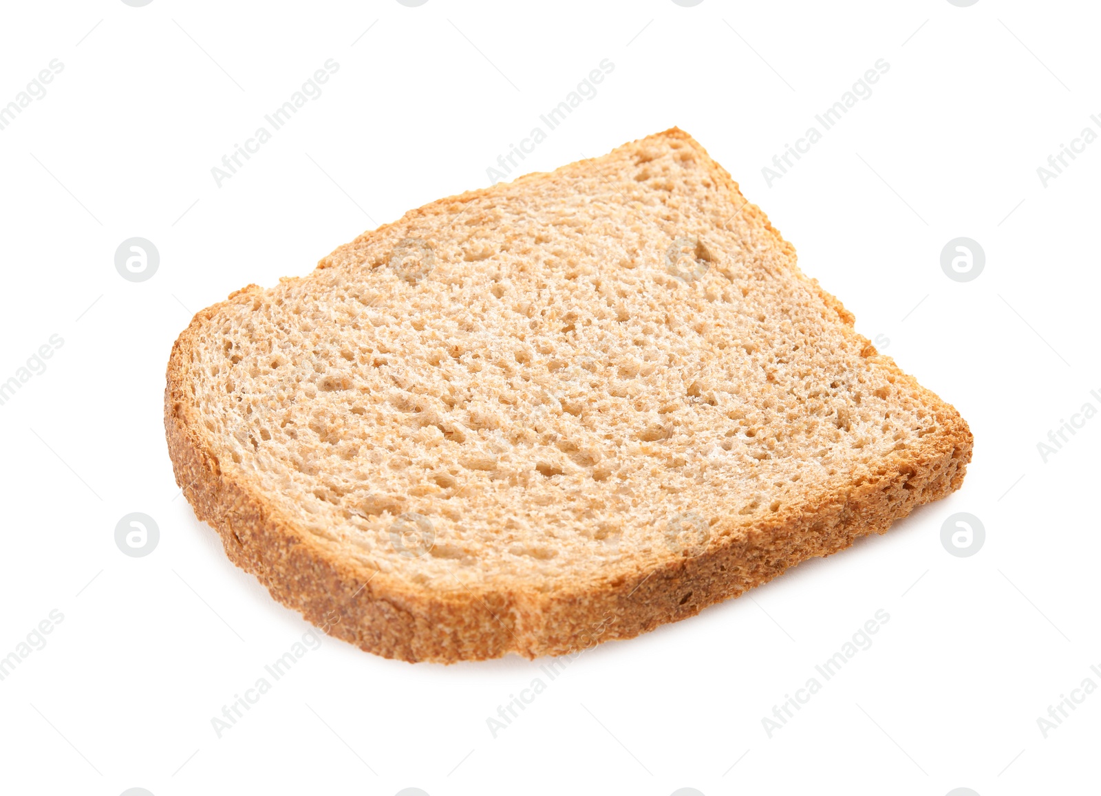 Photo of Fresh bread on white background. Baked goods