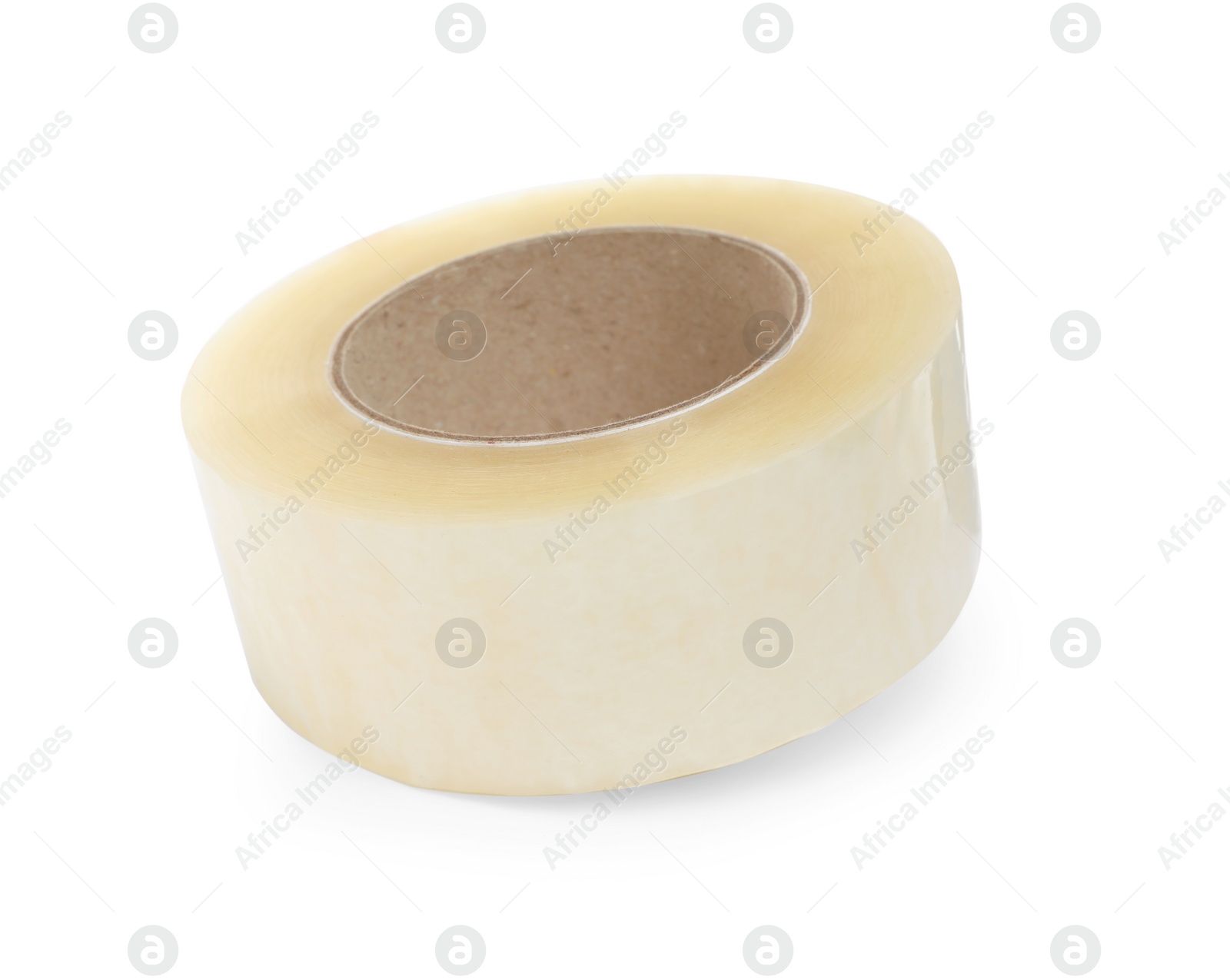 Photo of Roll of adhesive tape isolated on white