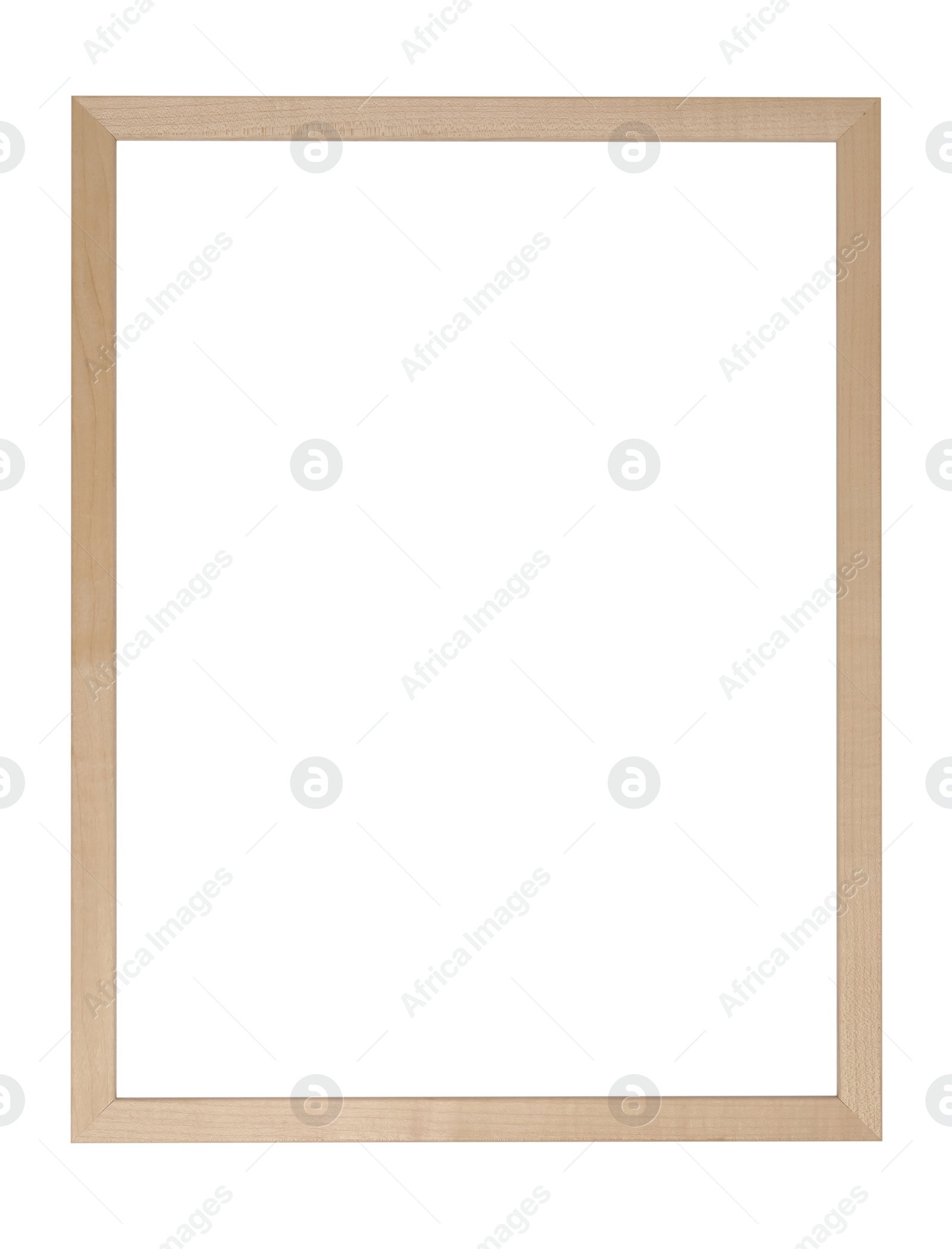 Image of Wooden frame isolated on white. For mirror, photo, picture, painting and others