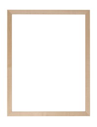 Image of Wooden frame isolated on white. For mirror, photo, picture, painting and others